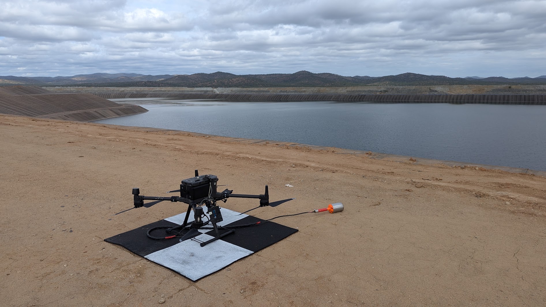 Bathymetry survey of a mine water body